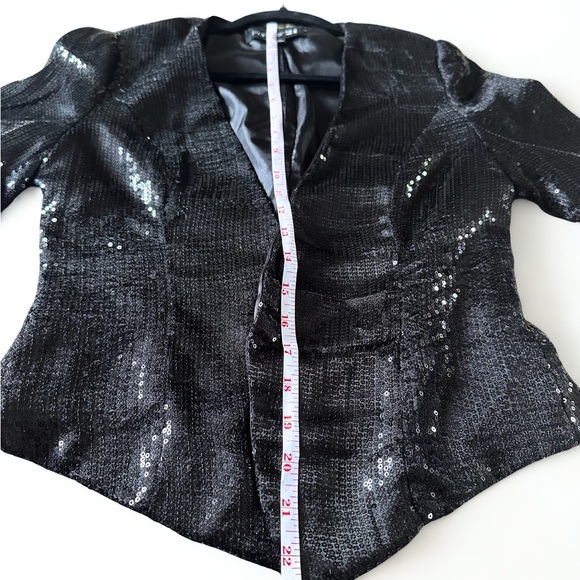 Forever 21 Black Sequin Blazer Size M - Picture 6 of 7